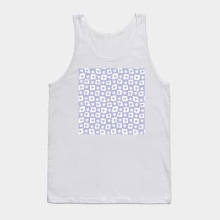 Floral Checker Board - pastel lilac purple Tank Top